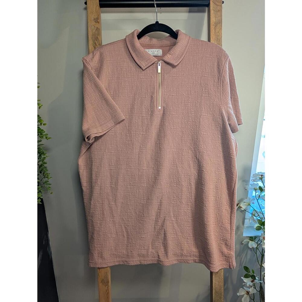 Primark Men's Textured Short Sleeve Shirt XL
